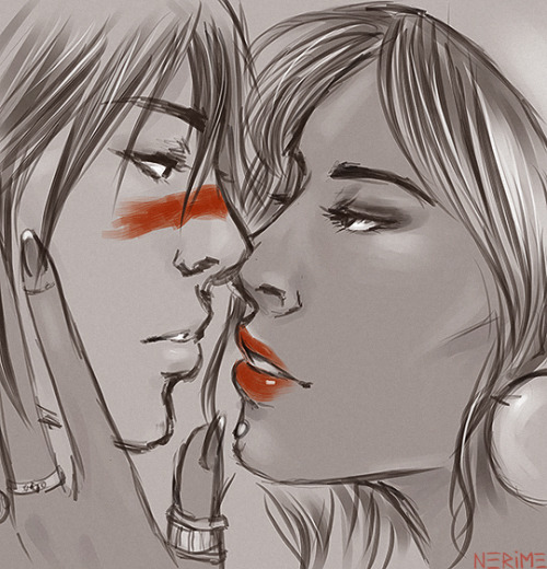 nerime:femslash february? hawke/isabela??? hell yes