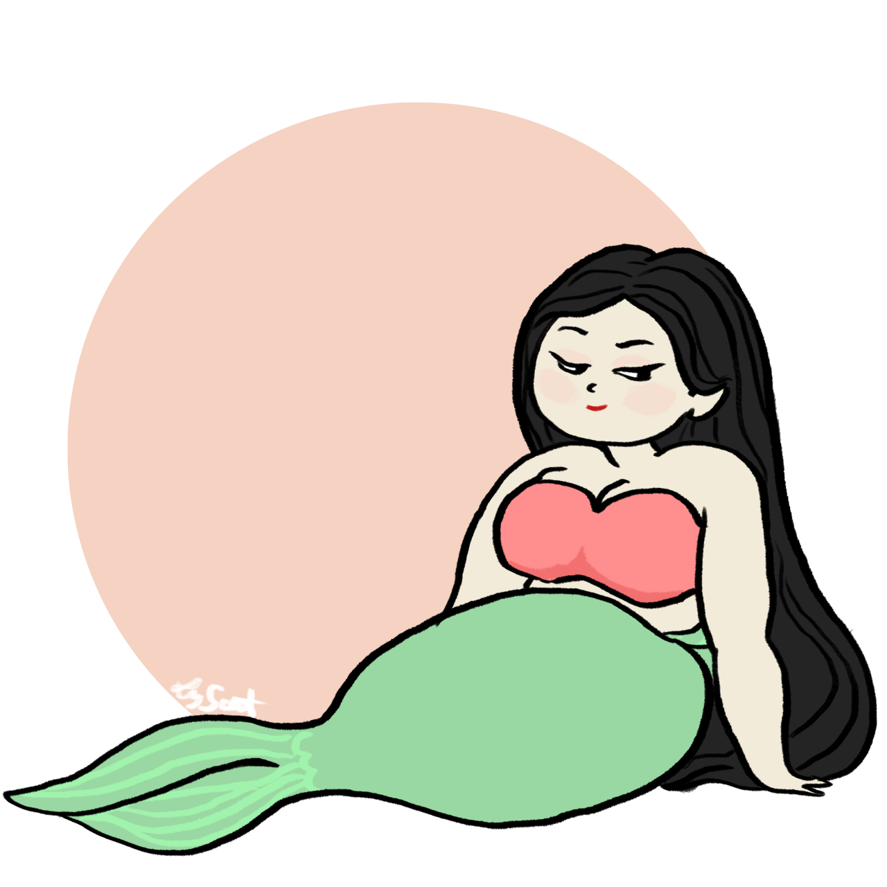 mrrobotico:  lizzywhimsy:   I was in a mermaid mood tonight   Love