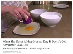 riseofthecommonwoodpile:  pheromoans:  It Doesn’t Get Any Better Than This  what’s better than this? mugs over eggs 