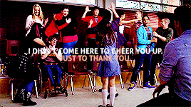 crisschelemoved:goodbye, glee » (½) quotesI don’t have any more pep talks. I just have you gu