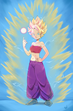 rainbow09memo:This one is for you @overdoseasbreathless! The first female Super Saiyajin of my first fandom ever; this was love at first sight~ &lt;3 Espero que goste!
