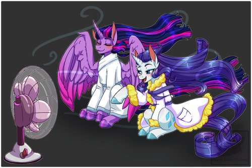 pastel-pony-pictures:  Rarity and Twilight having a romantic spa day together enjoying the breeze. Commissioned by @sigmasonicx inspired by the one of the new shorts Rarity’s Biggest Fan. Who we all know is really Twilight. Please feel free to contact