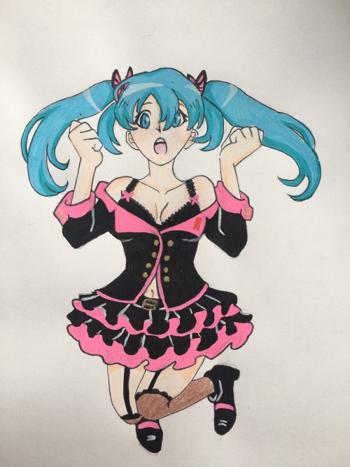 I Always Loved Mikus Party Junkie Outfit. Its Just So Cute And Frilly