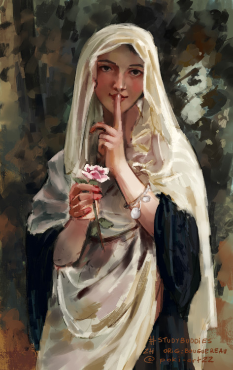  last weekend I did double Bouguereau master study for #studybuddies !! one trying to recreate and o