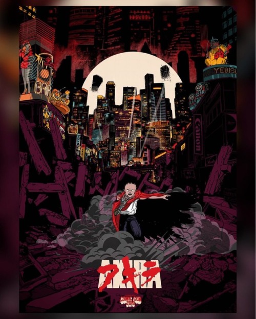 Variant Akira poster for a screening @edinburghcomiccon in April, Tetsuo voice actor Joshua Seth wil