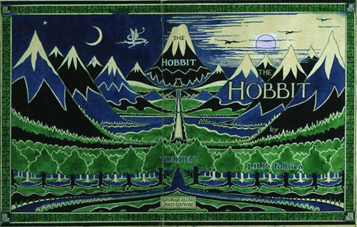tolkienismyreligion:The runes that form the border of Tolkien’s original artwork for the dust jacket