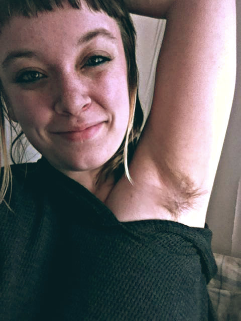 hairypitsclub:   I’ve been growing my underarm peach fuzz for almost 3 years now without shavi