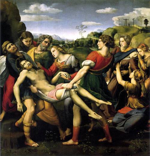Raffaello Sanzio (Urbino, 1483-Roma, 1520)Deposizione1507, Roma, Galleria BorgheseOlio su tavola, cm