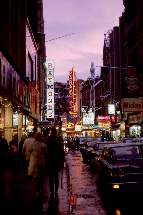 vintagegal:  Washington Street, Boston c. 1967