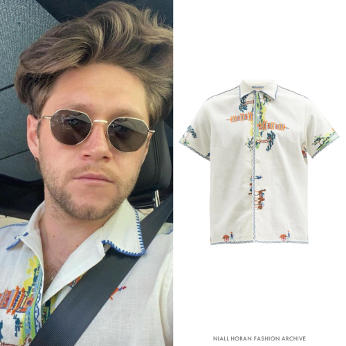Niall on Instagram | posted April 6, 2021Bode Pagoda Scene Cotton Shirt (€390 - sold out)