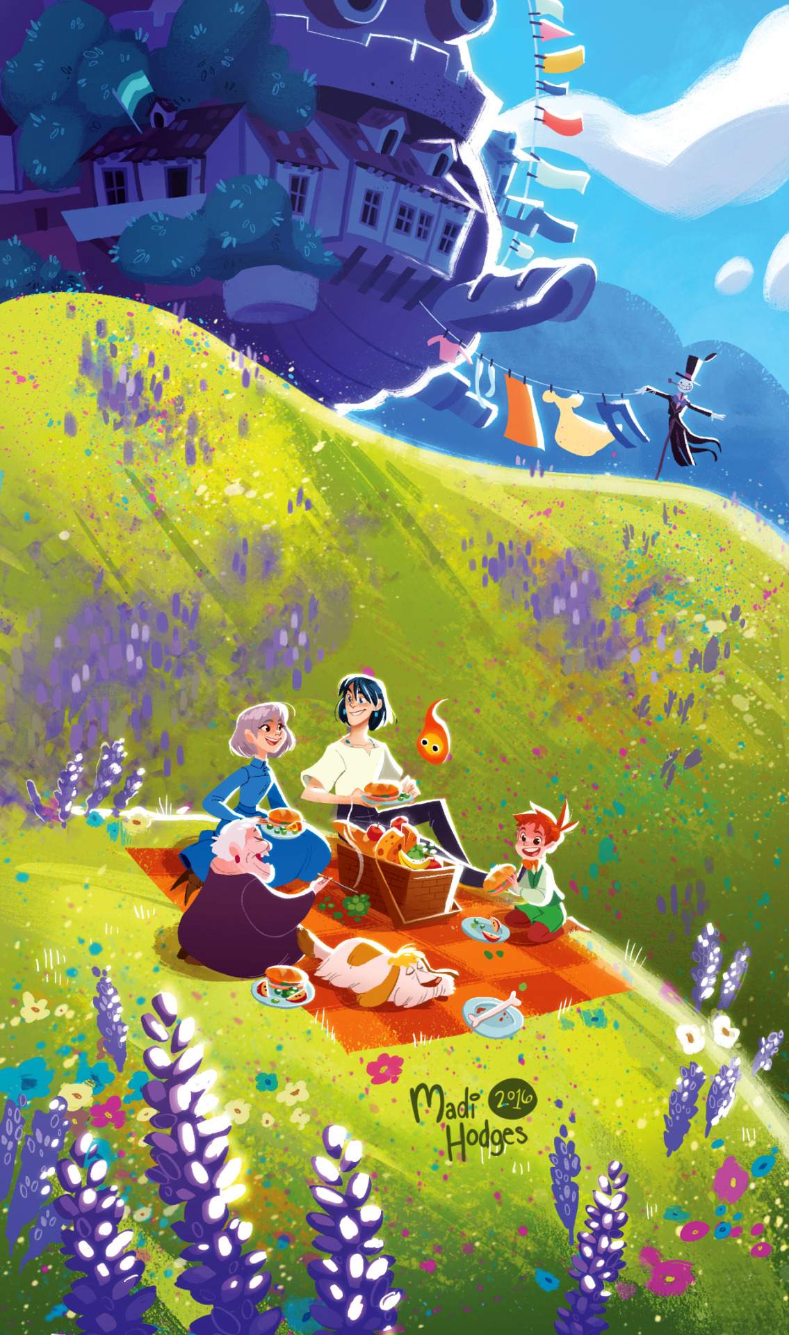 madidrawsthings:  And here are my pieces for The Enchanted World of Miyazaki: Tribute