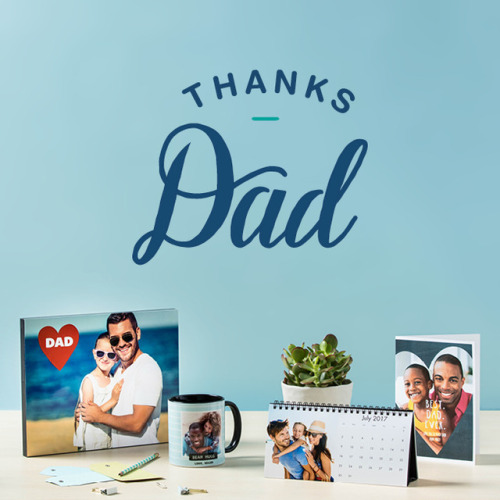 See your most memorable pics with Dad come to life. Create photo gifts especially for him and pick u