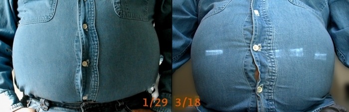 gutgrowingguy:  If you have a big ball belly like this I will fuck you on the spot.