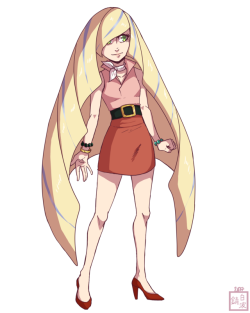 sabishiranami: Lusamine’s outfit from an AU I made two months ago [do not tag as kin/me/etc.] 