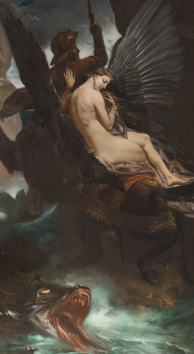 hellfreeway:“Ruggiero Freeing Angelica” by Adolphe Pierre François Leofanti, 1862 (detail)