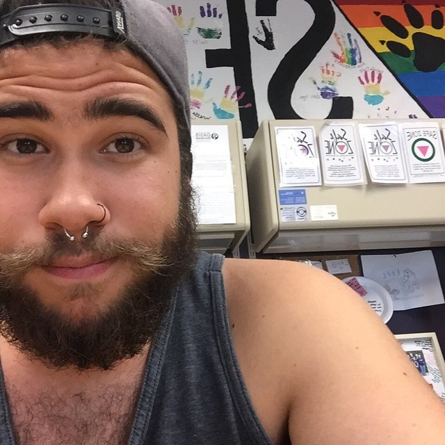 lil-queer:  Bittersweet but at my last office hours for Pride Alliance #gonnamissmyqueers