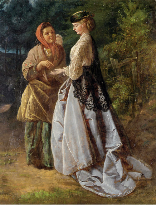 &ldquo;The Strolling Fortune Teller&rdquo; by John Scott Cavell, 1859