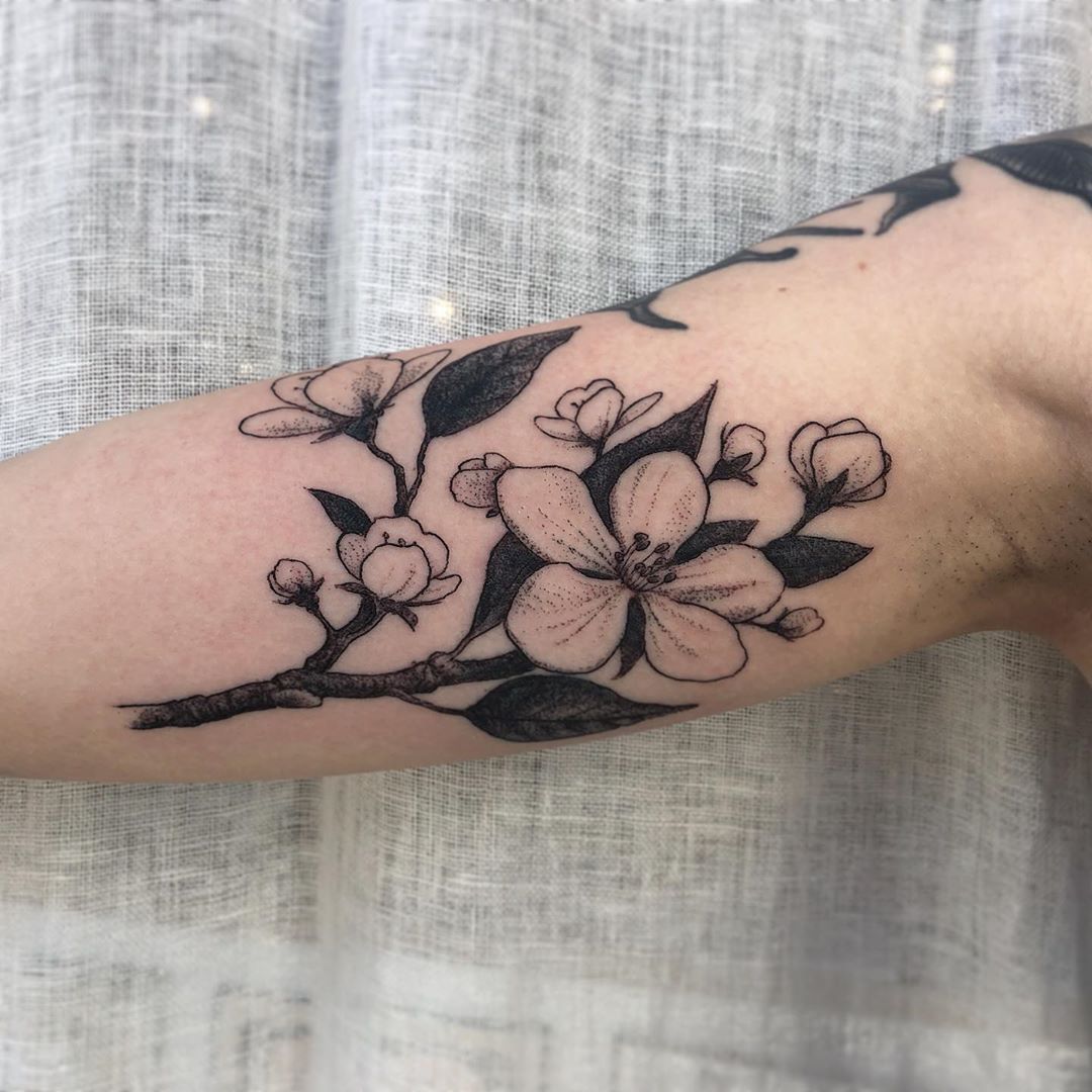 Apple Blossom Tattoo  Etsy