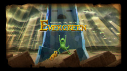 Evergreen - title card designed by Tom