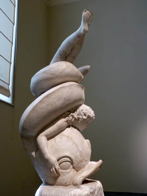 thesilenceofthemarble: Eros with Dolphin group, roman copy about 2nd century AC, Museo Archeologico 