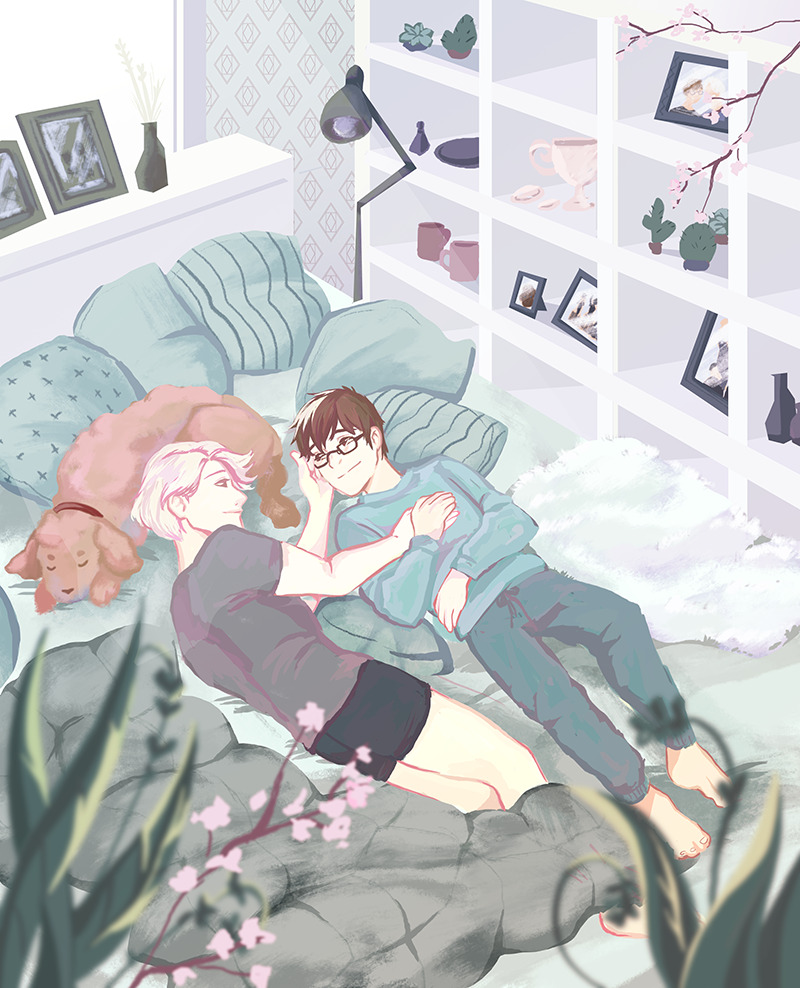 cellyfish-art:“the most comfortable place on earth is next to you”[Thanks to