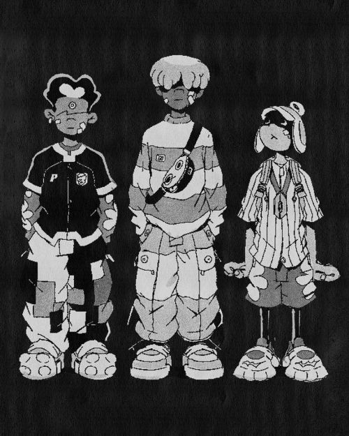 ✨OG cast for critical hits✨. Al, Walkie and Ray. Group shot shows the deep 90s influence runnin thro
