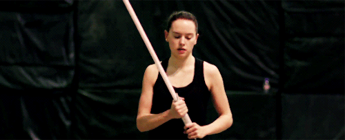 rogueone:Daisy Ridley training for Star Wars: The Last Jedi