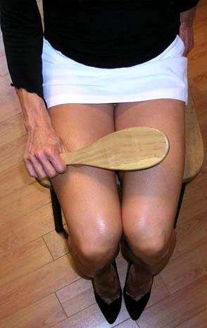 mymanysubmissions: Ready to spank.  son; pants down; that erection earned you 12 cuts with my cane; 