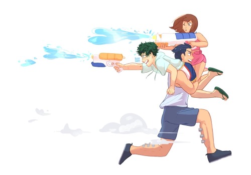 unoutan: buchiparty: buchiparty: buchiparty: RETREAT!!! A T T A C K todoroki wait-  This summer