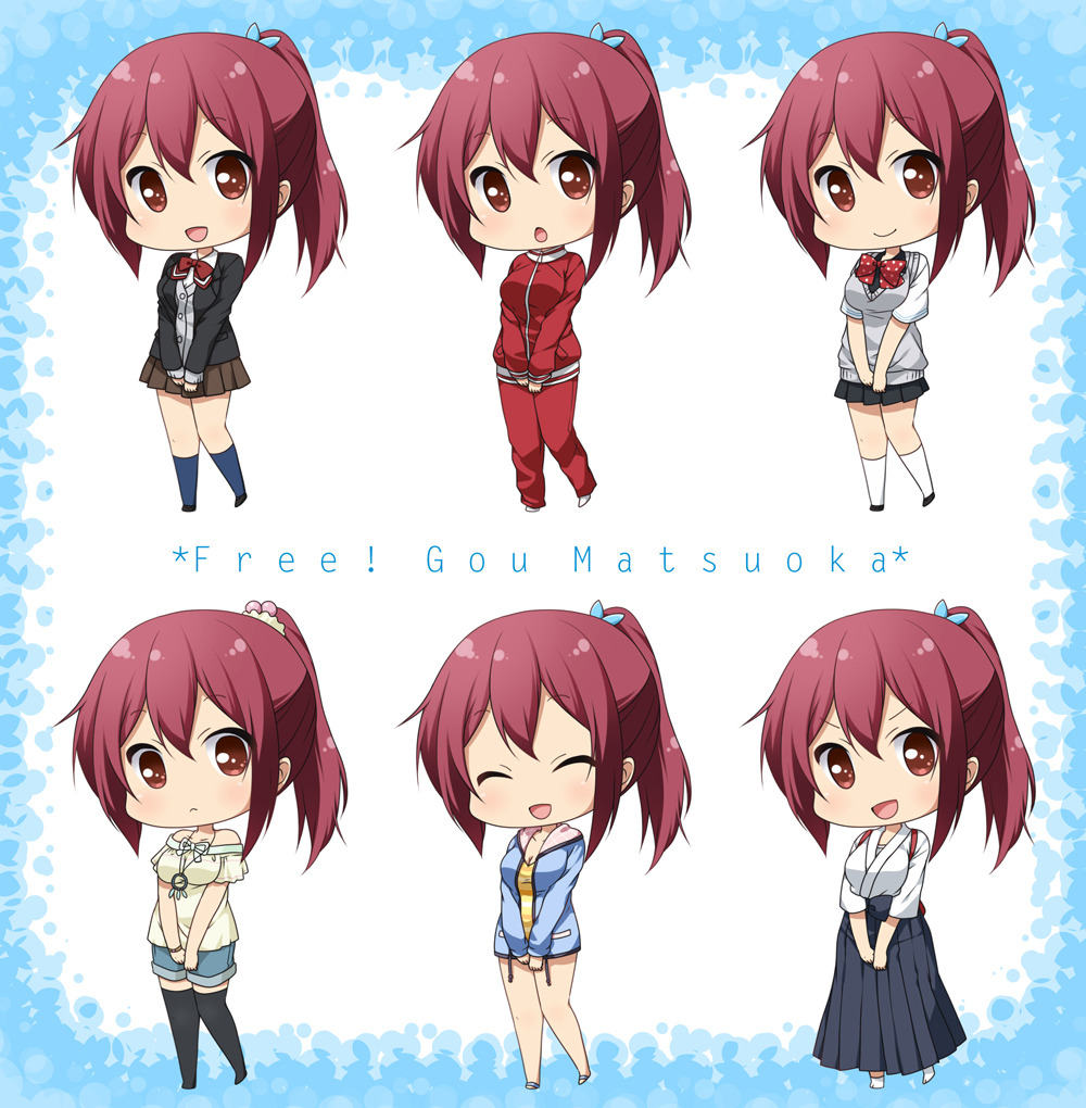 dimsumdragon:  Matsuoka Gou in 6 different flavours!   林檎ゆゆ  
