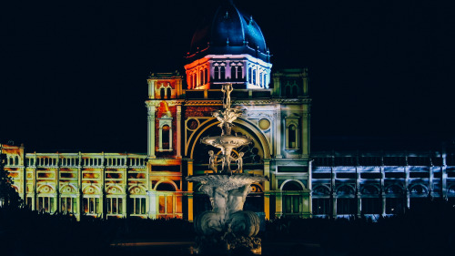 White Night Festival at the Royal Exhibition Building - Melbourne, Australia.