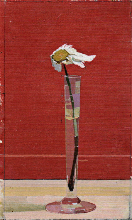 thunderstruck9:
“ Euan Uglow (British, 1932-2000), Right panel of Daisy Triptych, 1991. Oil on canvas laid on panel, 27.3 x 15.9 cm.
”