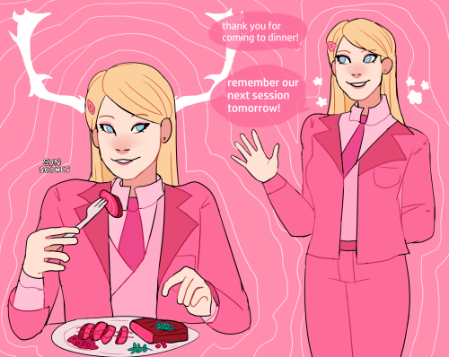 sunscones:may i interest you in some pink meat with barbie-q sauce?