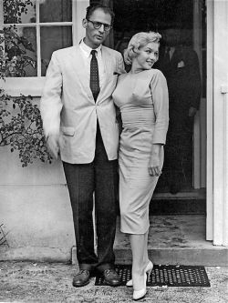 theniftyfifties:  Marilyn Monroe and Arthur Miller