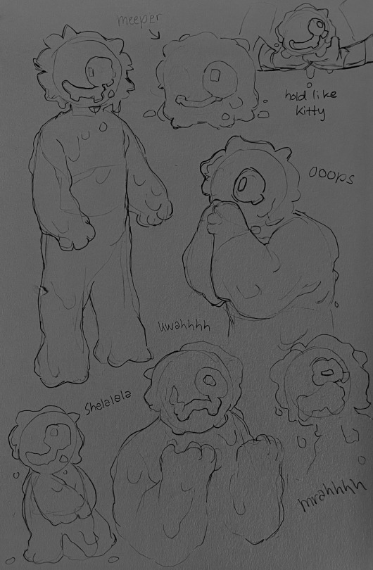 Sketchbook Drawings Of My OC, Vesper, And Perspective Studies
