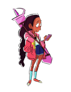 ehoff: Slightly older Connie waitin’ for her mom to pick her up from training! (Figured Steven would loan her a sweater!) 