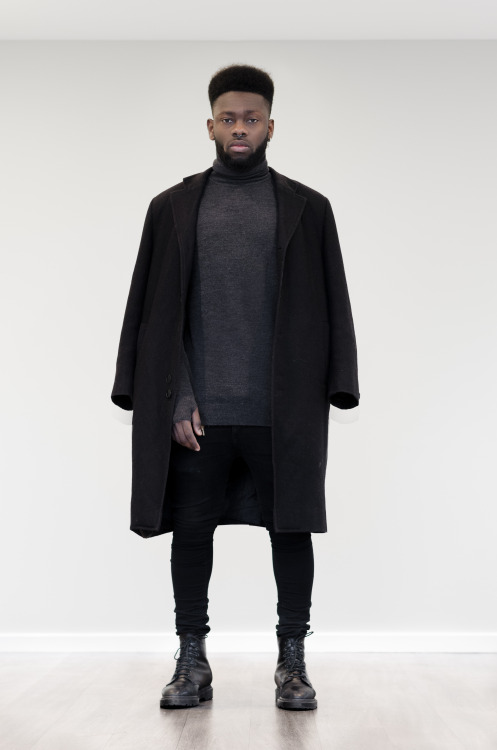 ohthentic:  blackfashion:  Name: JeffersonLocation: LDNInstagram: B.A.I.N Turtle Neck: SsenseBoots: Dr Martens  Oh 