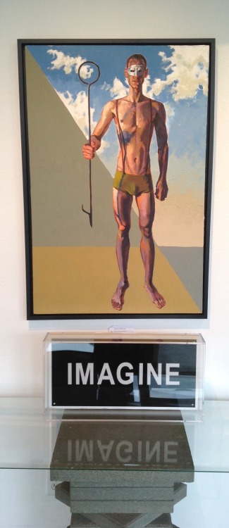 christophersousa:  Some photos of my recent show at the Woodman/Shimko Gallery in Palm Springs, CA (the word pieces and sculpture aren’t my work, just the paintings.)