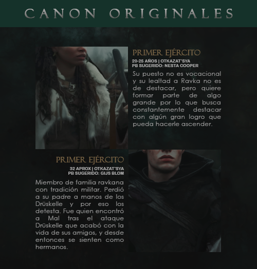 PERSONAJES CANON ORIGINALES [3/5]Si te interesa alguno de ellos, ¡contáctanos por ask o