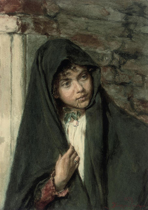 Alessandro Zezzos (1848–1913), A curious glance , 1879