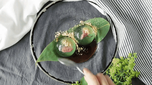 cravingforcooking:Raindrop Cake 水信玄餅
