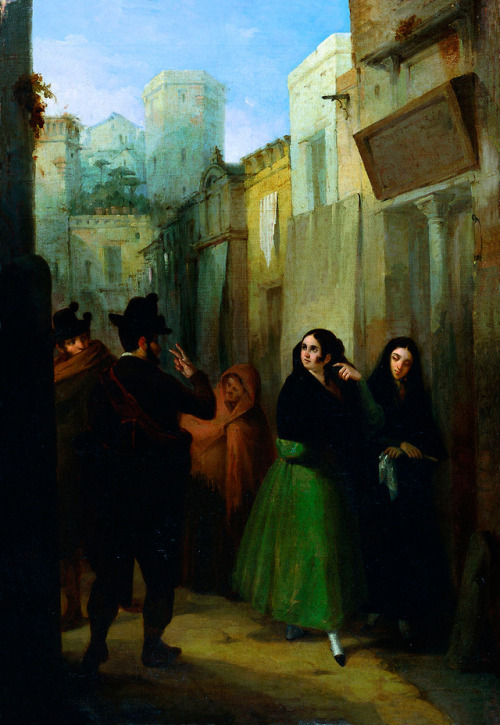 Rendezvous in the Street, Joaquín Domínguez Bécquer, 1841