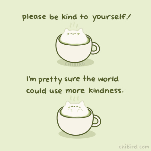 chibird:Matcha latte cat thinks you deserve so much kindness. Let’s listen to matcha latte cat. Chi