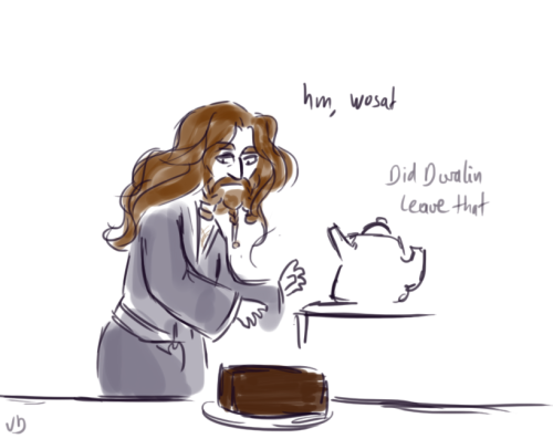 asparklethatisblue: Dwalin had to leave very very early, but he did have enough time to make a very