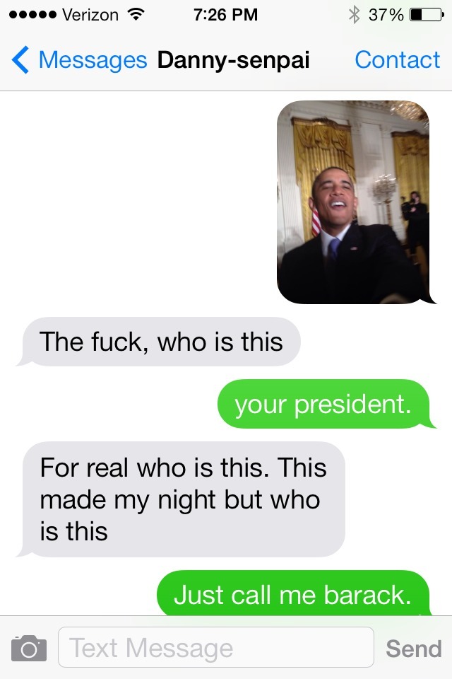 brown-woman:  iM FUCKING CRYING MY FRIEND LOST MY NUMBER AND I SENT HIM THE BARACK