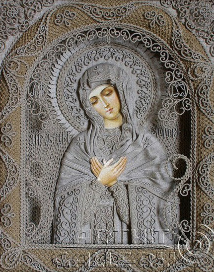 by-grace-of-god:“Ukrainian artist Vladimir Denshchikov creates mind-blowing religious icons ma