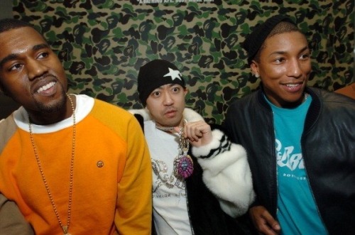 Pharrell X Nigo X Mos Def X Pusha T At The A Bathing Ape Store Opening Location: NYC (2005)