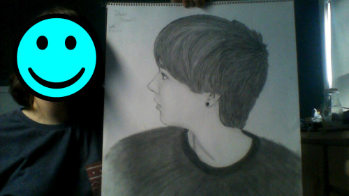yourmumisallamallama:  Introducing my larger-than-life-size drawing-sketch of Dan Howell that I finished a few days ago!! It’s not perfect, but it could be a lot worse… My 17th Birthday is on Thursday (July 4th, wooo), and I’d like Dan to see this.