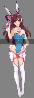 loveallofthefandoms:  hanaonline:  [C] Bunny D.Va by Fiodere   @cynorme   ;9