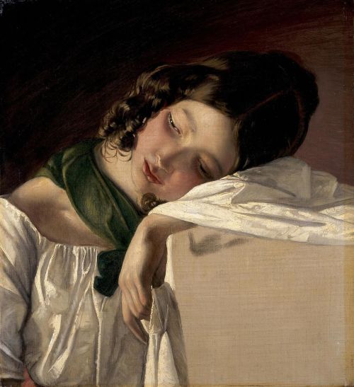 geritsel:Friedrich von Amerling - Portrait of a Young Girl, 1834